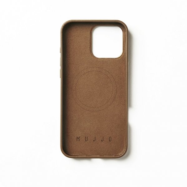 iPhone 16 Pro Max Skal Full Leather Case Dark Tan