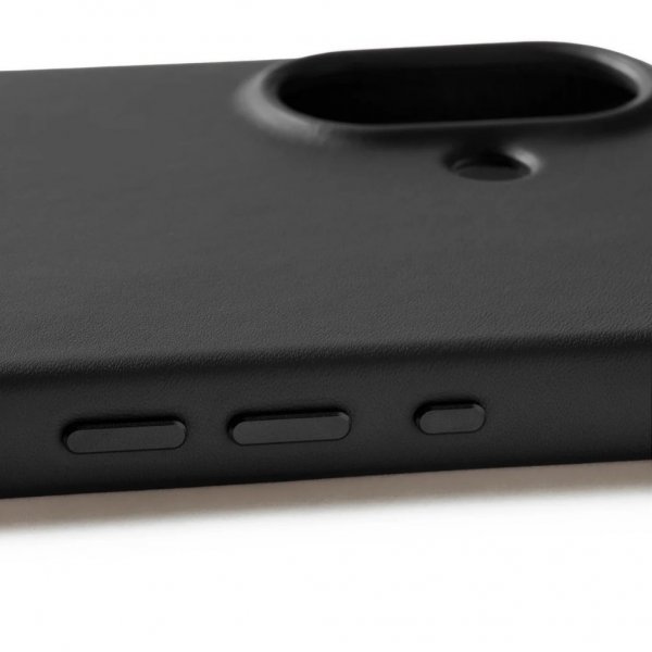 iPhone 17 Skal Full Leather Case MagSafe Svart