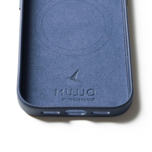 iPhone 17 Pro Skal Full Leather Case MagSafe Monaco Blue