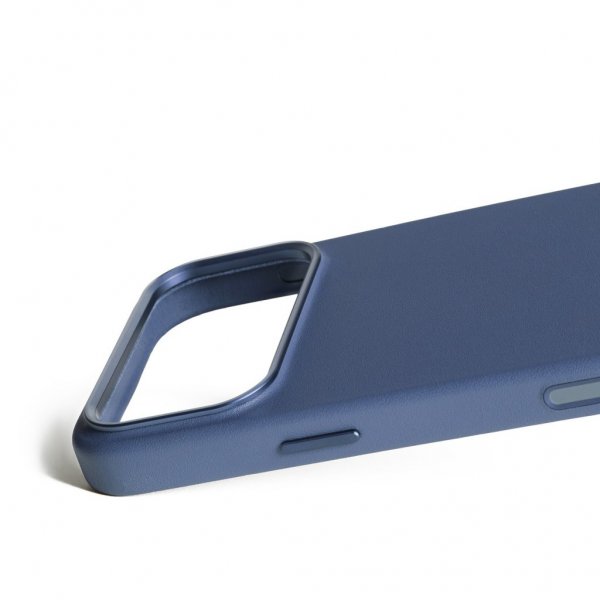 iPhone 17 Pro Max Skal Full Leather Case MagSafe Monaco Blue