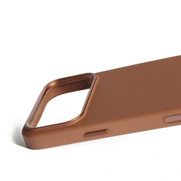 iPhone 17 Pro Max Skal Full Leather Case MagSafe Tan
