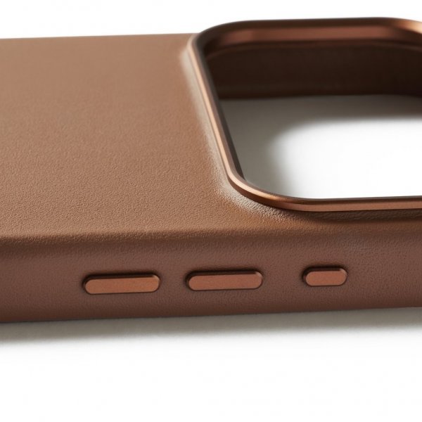 iPhone 17 Pro Max Skal Full Leather Case MagSafe Tan