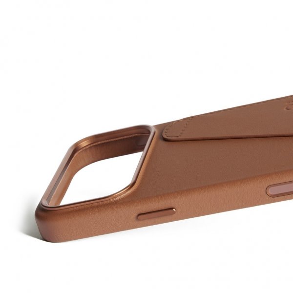 iPhone 17 Pro Max Skal Full Leather Wallet Case MagSafe Tan