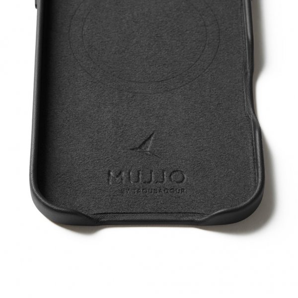 iPhone Air Skal Full Leather Case MagSafe Svart