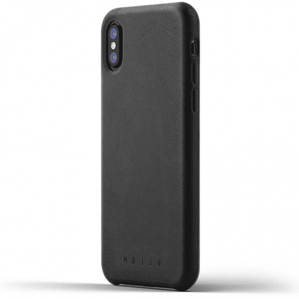 iPhone X/Xs Skal Full Leather Case Grå