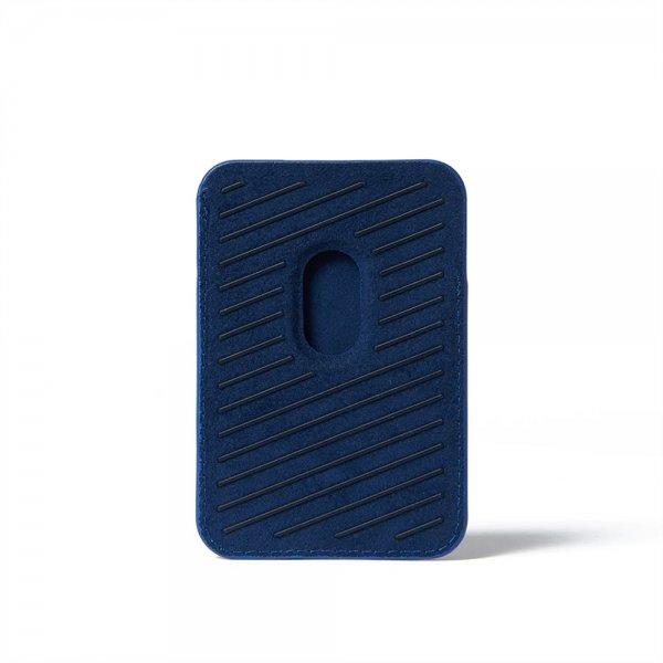 Korthållare Full Leather Magnetic Wallet Monaco Blue