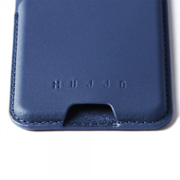 Korthållare Full Leather Magnetic Wallet Monaco Blue