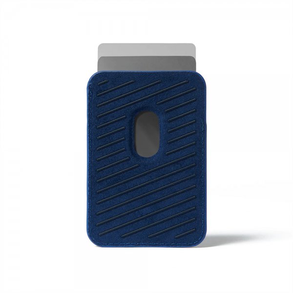 Korthållare Full Leather Magnetic Wallet Monaco Blue