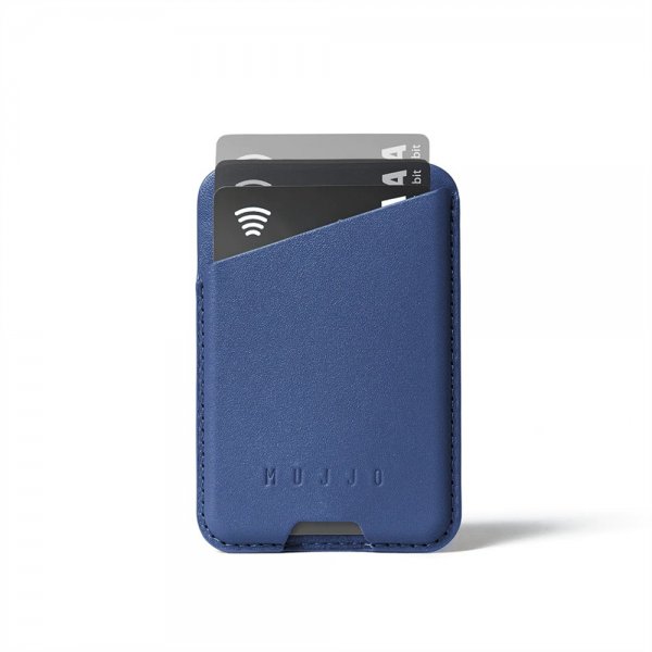 Korthållare Full Leather Magnetic Wallet Monaco Blue