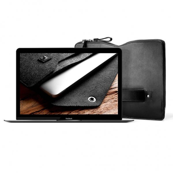 Macbook Carry-On Folio Sleeve 12" Svart
