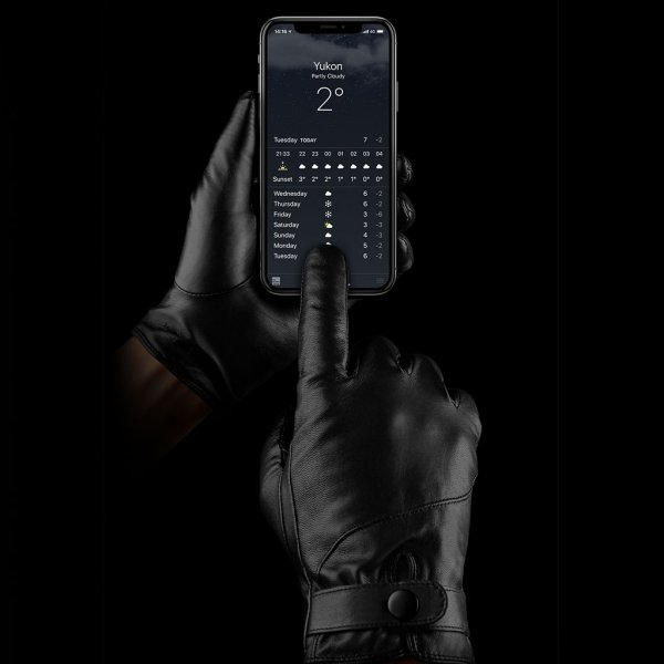 Leather Touchscreen Gloves 8.5
