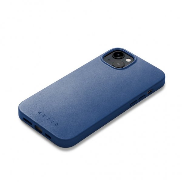 iPhone 14 Plus Skal Full Leather Case MagSafe Monaco Blue