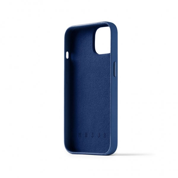 iPhone 14 Skal Full Leather Wallet Case Monaco Blue