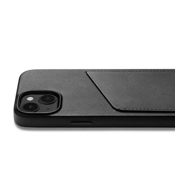 iPhone 14 Skal Full Leather Wallet Case Monaco Blue