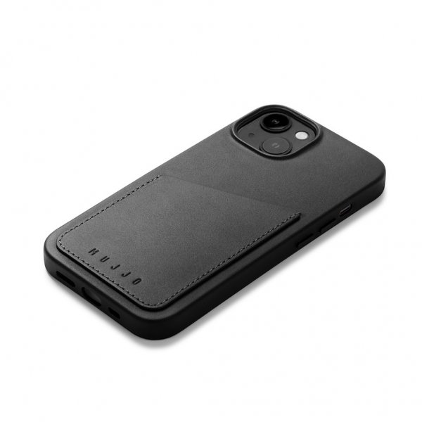 iPhone 14 Skal Full Leather Wallet Case Monaco Blue