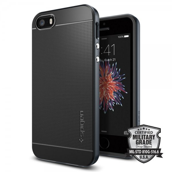 Neo Hybrid till iPhone SE/5S/5 Skal Metal Slate