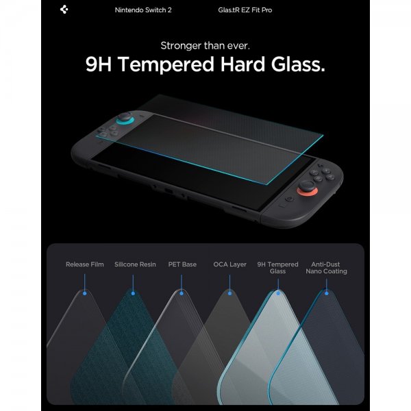 Nintendo Switch 2 Skärmskydd GLAS.tR EZ Fit Pro 2-pack