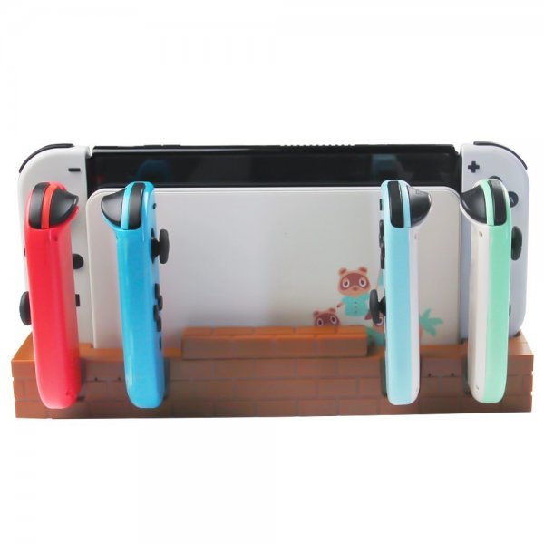 Nintendo Switch Laddningsdocka för Joy-Cons med Spelförvaring Brun