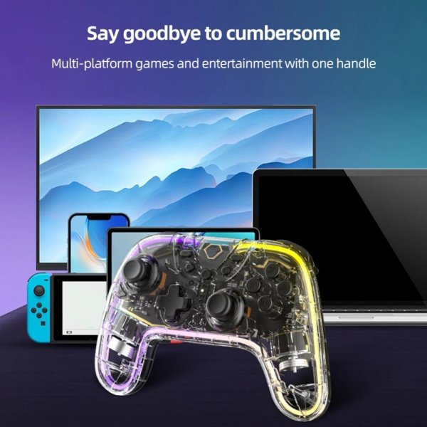 Nintendo Switch Spelkontroll Transparent RGB