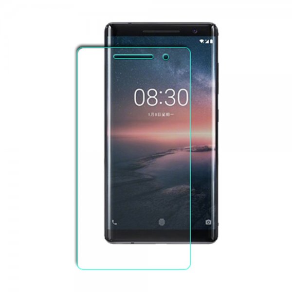 Nokia 8 Sirocco Skärmskydd i Härdat glas 0.3mm Tjockt Fasad Kant