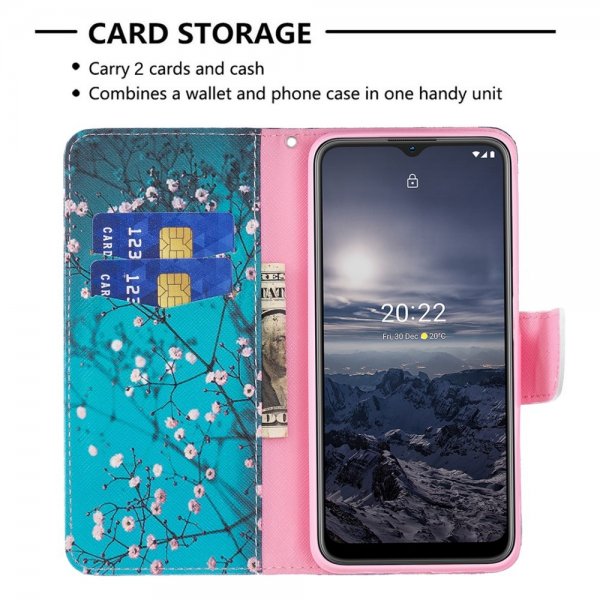 Nokia G11/G21 Fodral Motiv Plommonblomster