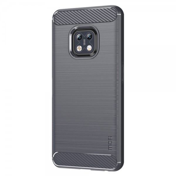 Nokia XR20 Skal Borstad Kolfibertextur Grå