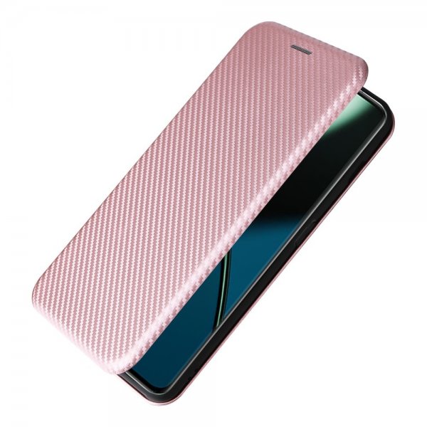 OnePlus 11 Fodral Kolfibertextur Roseguld