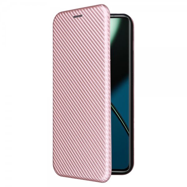 OnePlus 11 Fodral Kolfibertextur Roseguld