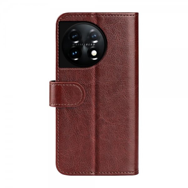 OnePlus 11 Fodral Lädertextur Brun
