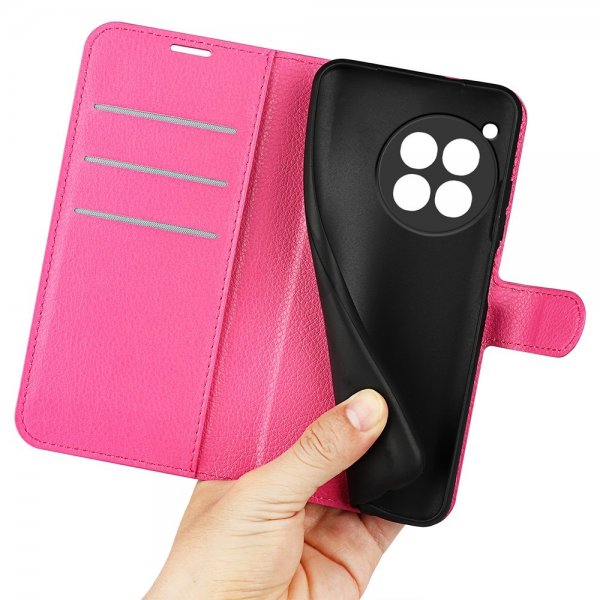 OnePlus 12 Fodral Litchi Magenta