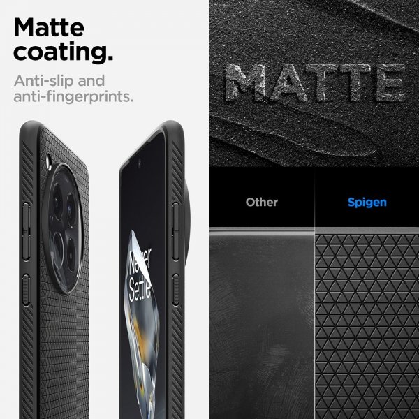 OnePlus 12 Skal Liquid Air Matte Black