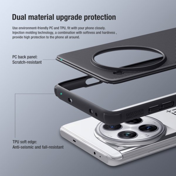 OnePlus 12 Skal Super Frosted Shield Pro Blå