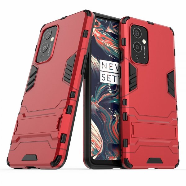 OnePlus 9 Skal Armor Stativfunktion Röd