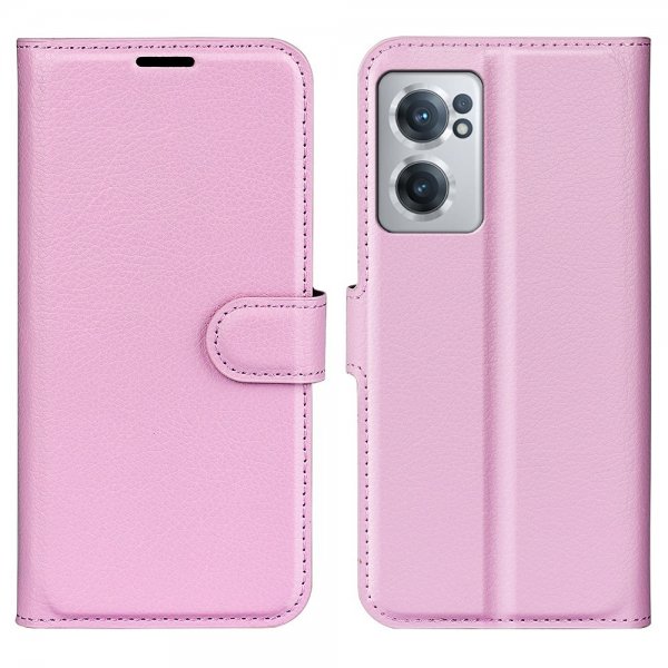 OnePlus Nord CE 2 5G Fodral Litchi Rosa
