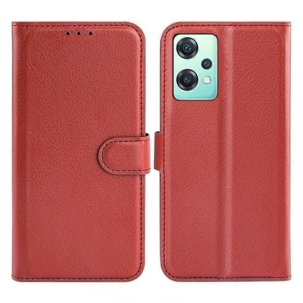 OnePlus Nord CE 2 5G Fodral med Stativ Brun