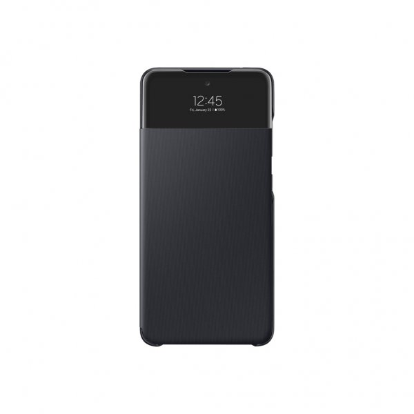 Original Galaxy A52/A52s 5G Fodral Smart S View Wallet Cover Svart