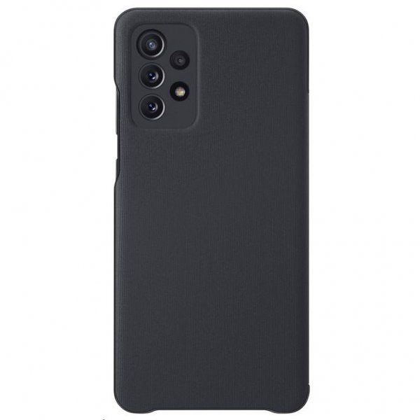 Original Galaxy A72 Fodral Smart S View Wallet Cover Svart
