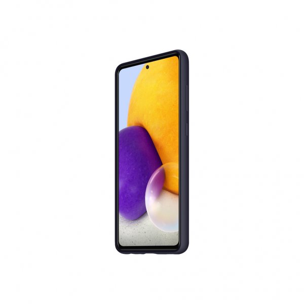 Original Galaxy A72 Skal Silicone Cover Svart
