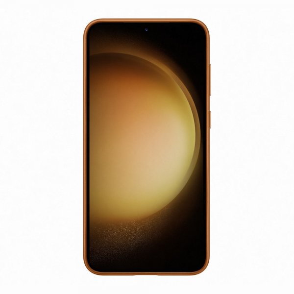 Original Galaxy S23 Plus Skal Leather Cover Camel