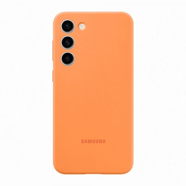 Original Galaxy S23 Plus Cover Silicone Cover Orange