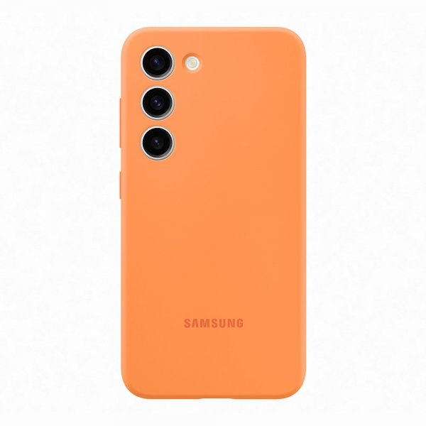 Original Galaxy S23 Skal Silicone Case Orange