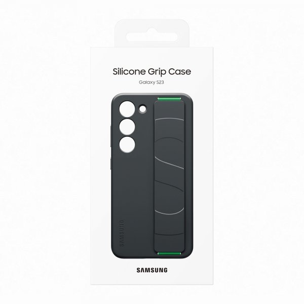 Original Galaxy S23 Skal Silicone Grip Case Svart