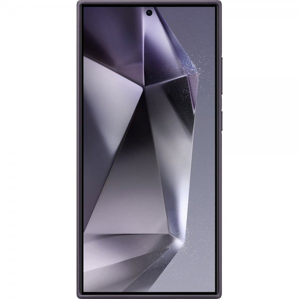 Galaxy S24 Ultra Skal Vegan Leather Case Dark Violet