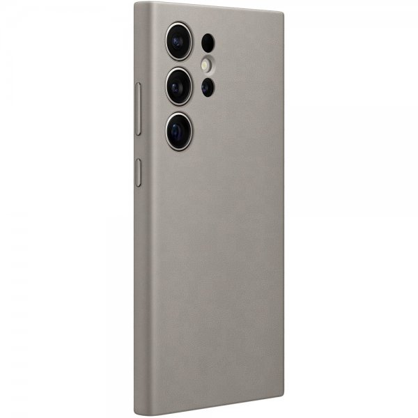 Original Galaxy S24 Ultra Skal Vegan Leather Case Taupe