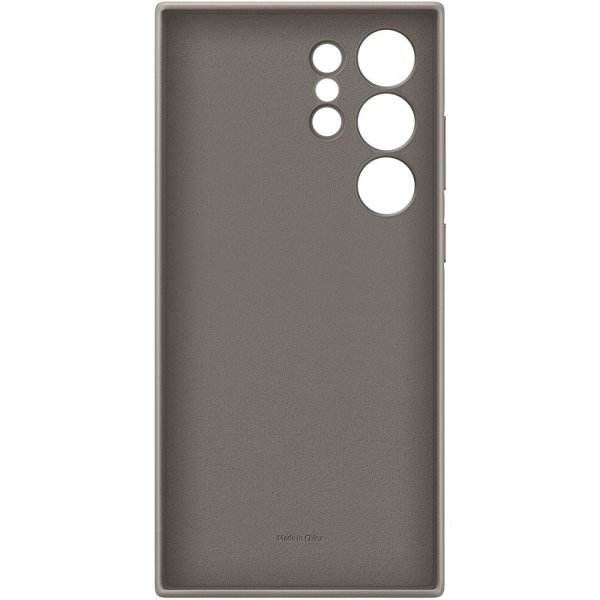Original Galaxy S24 Ultra Skal Vegan Leather Case Taupe