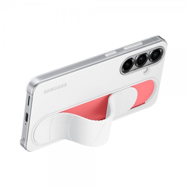 Original Galaxy S25 Skal Standing Grip Case Vit