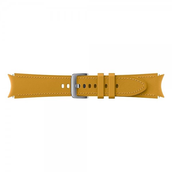 Original Galaxy Watch 20mm Armband Hybrid Leather Strap (M/L) Mustard
