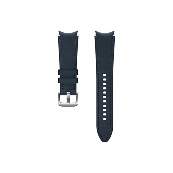 Original Galaxy Watch 20mm Armband Hybrid Leather Strap (M/L) Navy
