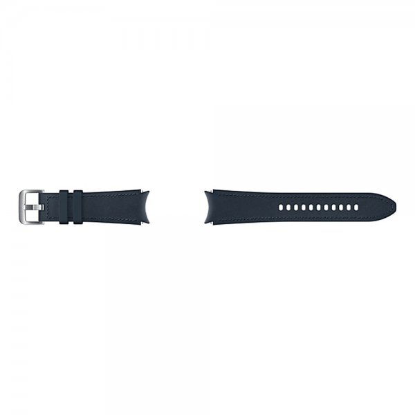 Original Galaxy Watch 20mm Armband Hybrid Leather Strap (M/L) Navy