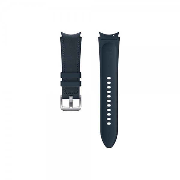 Original Galaxy Watch 20mm Armband Hybrid Leather Strap (M/L) Navy